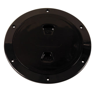 Beckson 6" Smooth Center Screw-Out Deck Plate - Black | DP60-B