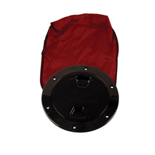 Beckson 4" Stow-Away Deck Plate - Black w/12" Bag | DP40BB