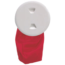 Beckson 5" Stow-Away Deck Plate - White w/12" Bag | DP50BW