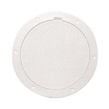 Beckson 6" Non-Skid Pry-Out Deck Plate - White | DP63-W