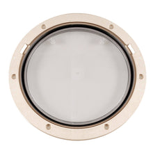 Beckson 8" Clear Center Pry-Out Deck Plate - Beige | DP81-N-C