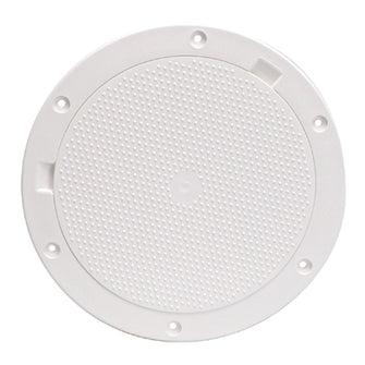 Beckson 8" Non-Skid Pry-Out Deck Plate - White | DP83-W