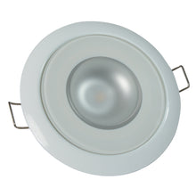 Lumitec Mirage - Flush Mount Down Light - Glass Finish/White Bezel - 4-Color White/Red/Blue/Purple Non-Dimming | 113120