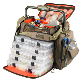Wild River FRONTIER Lighted Bar Handle Tackle Bag w/5 PT3700 Trays | WT3702