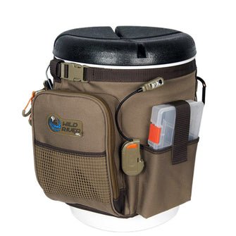 Wild River RIGGER 5 Gallon Bucket Organizer w/Lights, Plier Holder & Lanyard, 2 PT3500 Trays & Bucket w/Seat | WT3507