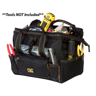 CLC 1533 Tool Bag w/Top-Side Plastic Parts Tray - 12" | 1533