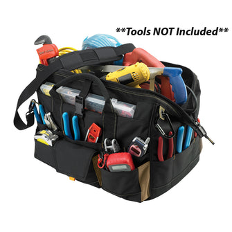 CLC 1535 Tool Bag w/ Top-Side Plastic Parts Tray - 18" | 1535