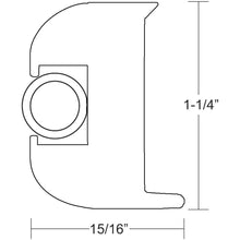 TACO Flex Vinyl Rub Rail Kit - White w/White Insert - 50' | V11-3447WWK50-2