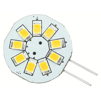 Lunasea G4 8 LED Side Pin Light Bulb - 12VAC or 10-30VDC/1.2W/123 Lumens - Warm White | LLB-216W-21-00