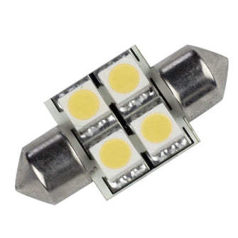 Lunasea Single-Sided 4 LED Festoon - 10-30VDC/0.7W/60 Lumens - Warm White | LLB-202W-21-00