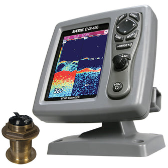 SI-TEX CVS-126 Dual Frequency Color Echo Sounder w/B60 12deg Transducer B-60-12-CX | CVS-1266012