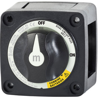 Blue Sea 6011200 m-Series Battery Switch Dual Circuit Plus - Black | 6011200