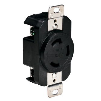 Marinco 305CRRB 125V 30Amp Locking Receptacle - Black | 305CRRB