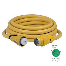 Marinco CS503-25 EEL 50A 125V Shore Power Cordset - 25' - Yellow | CS503-25