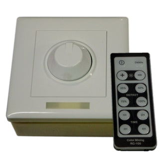 Lunasea Single Color Wall Mount Dimmer w/Controller | LLB-45AU-08-00