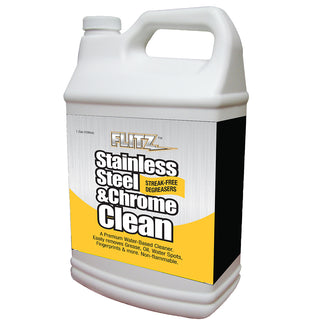 Flitz Stainless Steel & Chrome Cleaner w/Degreaser - 1 Gallon | SP 01510