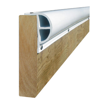 Dock Edge PRODOCK Heavy "P" Dock Profile - (3) 8' Sections - White | 1200-F