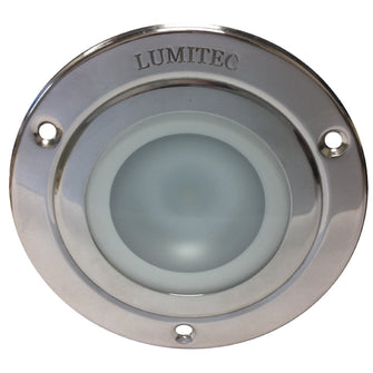 Lumitec Shadow - Flush Mount Down Light - Polished SS Finish - 4-Color White/Red/Blue/Purple Non-Dimming | 114110