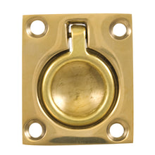 Whitecap Flush Pull Ring - Polished Brass - 1-1/2" x 1-3/4" | S-3360BC