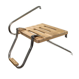 Whitecap Teak Swim Platform w/Ladder f/Outboard Motors | 60902