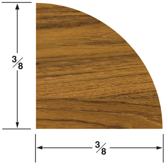 Whitecap Teak Quarter Round Molding Small - 5' | 60851