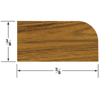 Whitecap Teak Stop Molding Small - 5' | 60854