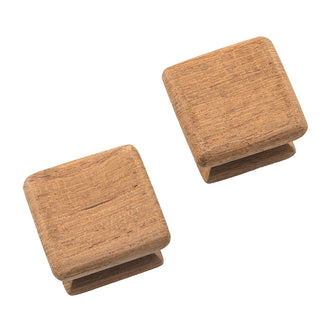 Whitecap Teak Square Drawer Knob - 1-1/8" - 2 Pack | 60130-A