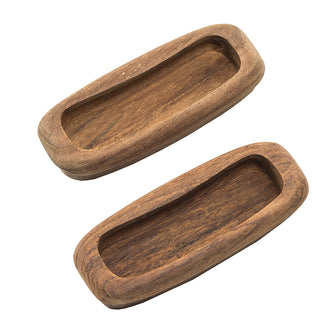 Whitecap Teak Rectangular Drawer Pull - 3-1/4"L - 2 Pack | 60135-A