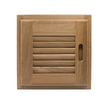 Whitecap Teak Louvered Door & Frame - Right Hand - 12" x 12" | 60720