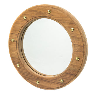 Whitecap Teak Porthole Mirror | 62540