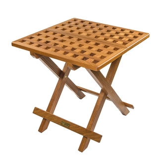 Whitecap Teak Grate Top Fold-Away Table | 60030