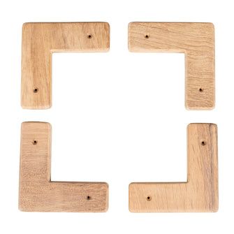 Whitecap Teak Cooler/Box Chocks - 4 Pack | 60329