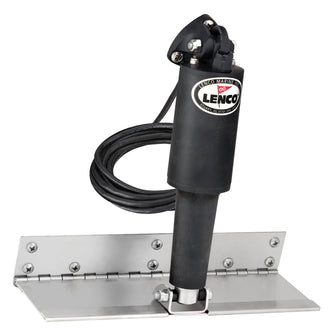 Lenco 4" x 12" Limited Space Trim Tab Kit w/o Switch Kit 12V - Standard Finish - Standard Actuator | 15125-101