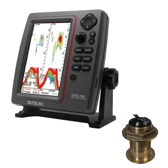 SI-TEX SVS-760 Dual Frequency Sounder 600W Kit w/Bronze 20 Degree Transducer | SVS-760B60-20