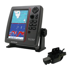 SI-TEX SVS-760CF Dual Frequency Chartplotter Sounder w/Navionics+ Flexible Coverage & Transom Mount Triducer | SVS-760CFTM