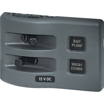 Blue Sea 4303 WeatherDeck 12V DC Waterproof Switch Panel - 2 Position | 4303