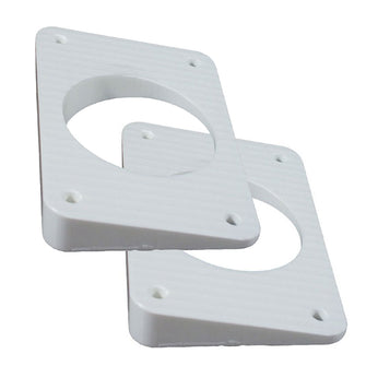 TACO Wedge Plates f/Grand Slam Outriggers - White | WP-150WHA-1