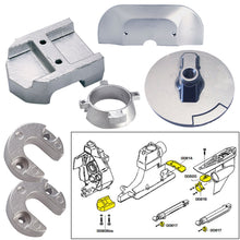 Tecnoseal Anode Kit w/Hardware - Mercury Alpha 1 Gen 2 - Zinc | 20801