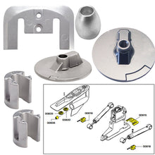 Tecnoseal Anode Kit w/Hardware - Mercury Bravo 3 2004-Present - Zinc | 20805