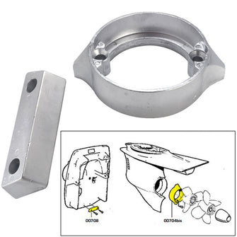 Tecnoseal Anode Kit w/Hardware - Volvo Duo-Prop 290 - Zinc | 20706