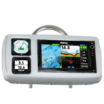 NavPod GP1176 SystemPod Pre-Cut f/Simrad NSS12 evo2 or B&G Zeus&#178; 12 & 2 Instruments f/9.5" Wide Guard | GP1176