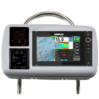 NavPod GP2080-13 SystemPod Pre-Cut f/Simrad NSS9 evo2 or B&G Zeus&#178; 9 & 2 Instruments f/12" Wide Guard | GP2080-13