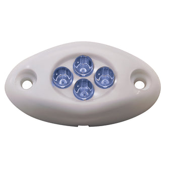 Innovative Lighting Courtesy Light - 4 LED Surface Mount - Blue LED/White Case | 004-2100-7