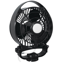 SEEKR by Caframo Maestro 12V 3-Speed 6" Marine Fan w/LED Light - Black | 7482CABBX