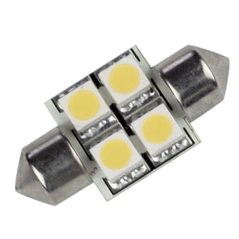 Lunasea Pointed Festoon 4 LED Light Bulb - 31mm - Cool White | LLB-202C-21-00