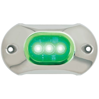 Attwood Light Armor Underwater LED Light - 3 LEDs - Green | 65UW03G-7