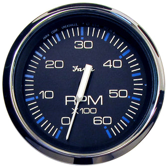 Faria Chesapeake Black 4" Tachometer - 6000 RPM (Gas) (Inboard & I/O) | 33710