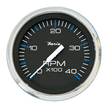 Faria Chesapeake Black 4" Tachometer - 4000 RPM (Diesel) | 33742