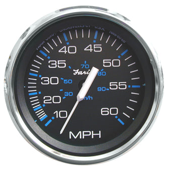 Faria Chesapeake Black 4" Speedometer - 60MPH (Pitot) | 33704