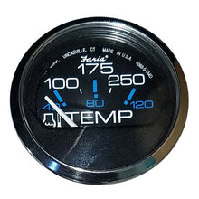 Faria Chesapeake Black 2" Water Temperature Gauge (100-250degF) | 13704